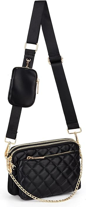 UTO Small Crossbody Bags for Women 3 in 1 Trendy Belt Purse Fashion Designer Mini Cute Sling Fann... | Amazon (US)