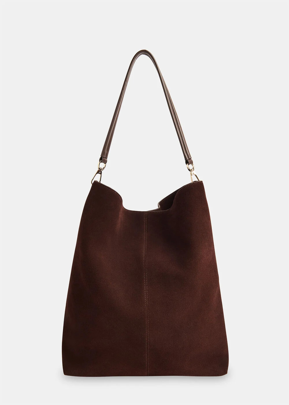 Chocolate Kamil Suede Tote Bag | WHISTLES | Whistles UK | | Whistles