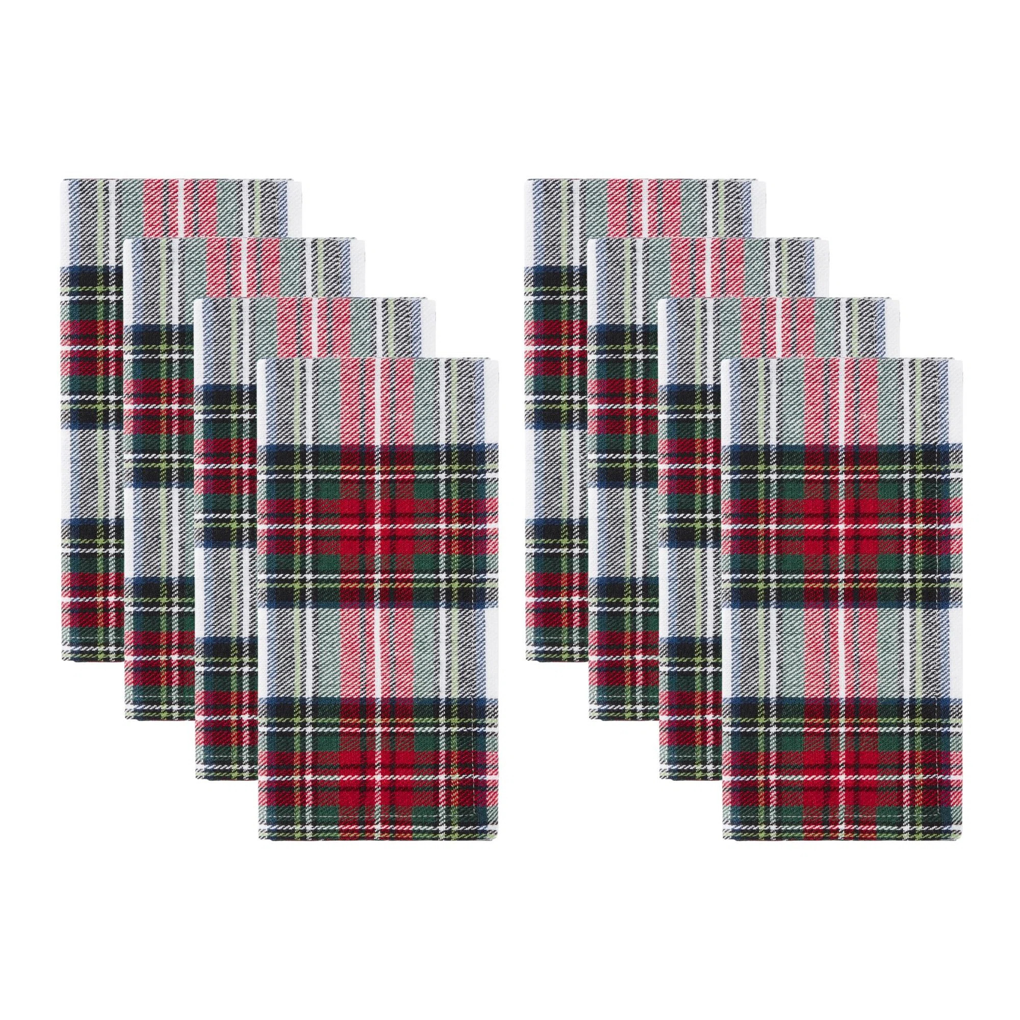 Danyea 100% Cotton Plaid Square Napkin (Set of 8) | Wayfair North America