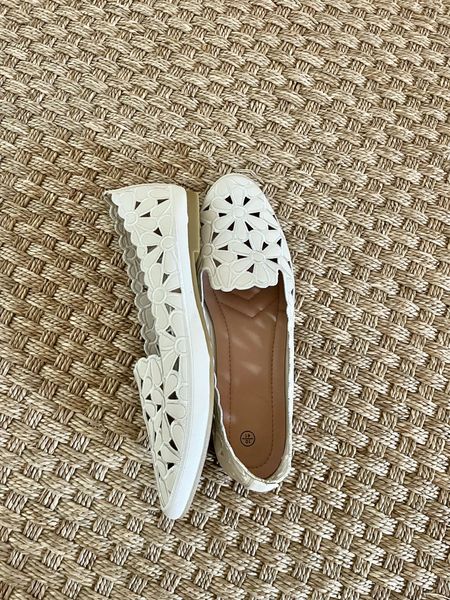 Lightweight super comfortable flats with cutout flower detail grandmillennial 

#LTKshoecrush #LTKfindsunder50