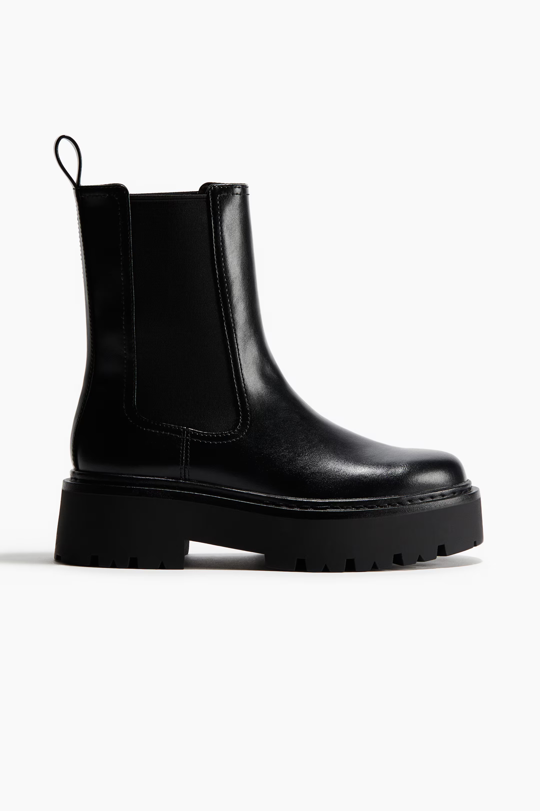 Black Chunky Chelsea Boots | H&M (US + CA)