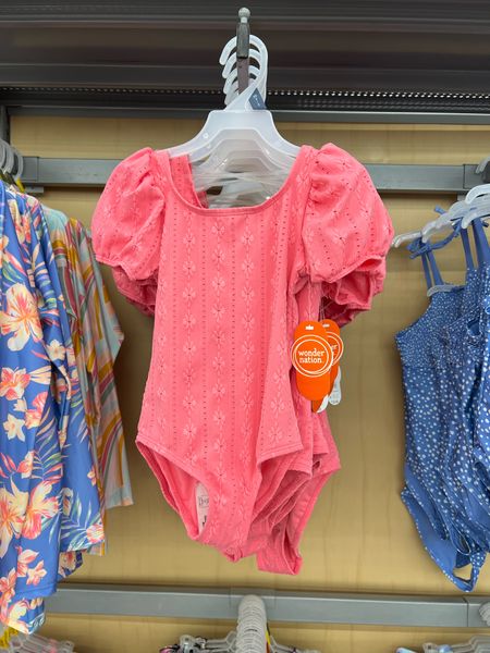 Girls swimsuit with puff sleeves at Walmart #walmartfashion 

#LTKswim #LTKunder50 #LTKkids