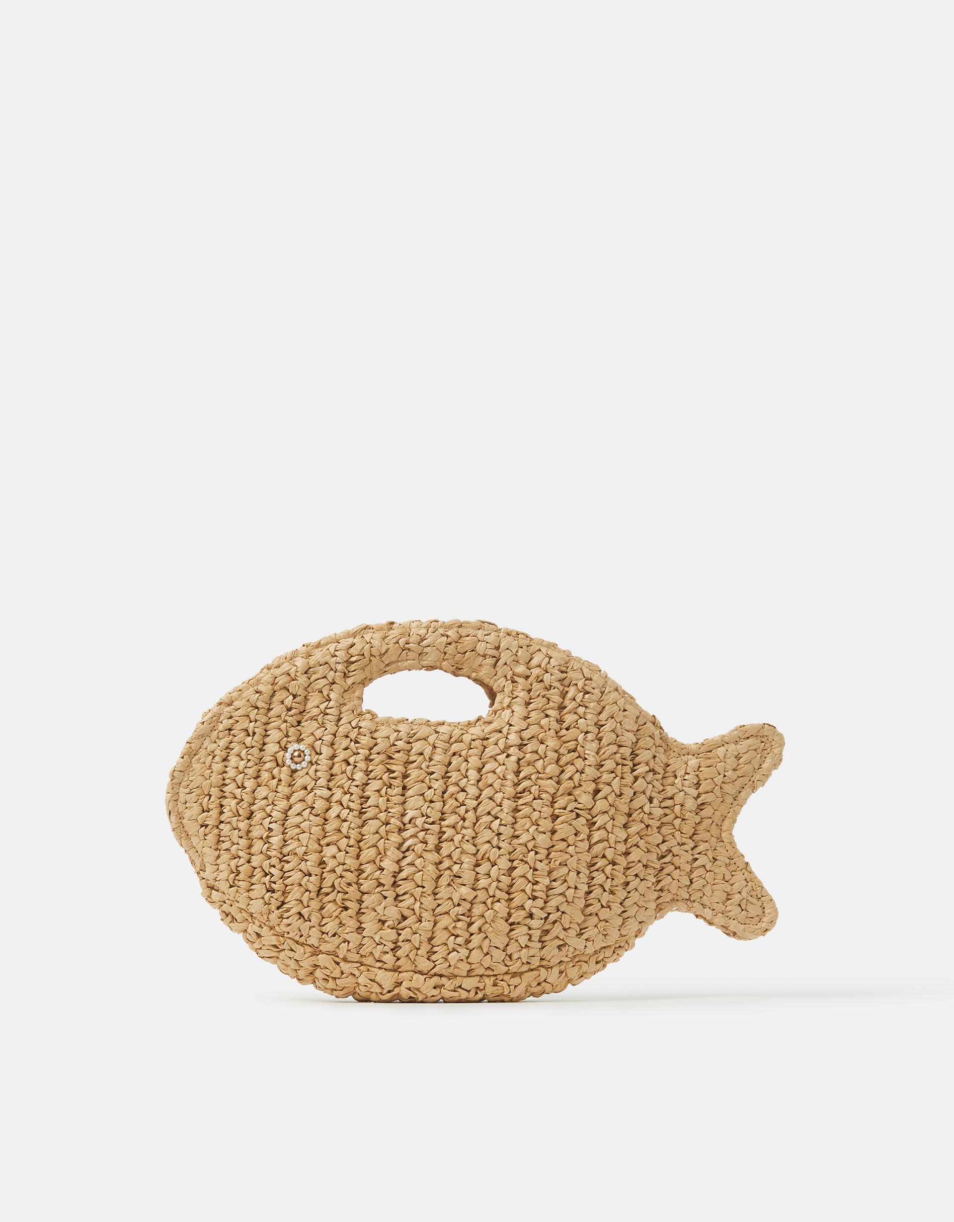 Fish Raffia Clutch Bag | Accessorize (Global)