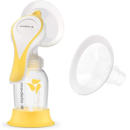 Medela Manual Breast Pump with Flex Shields Harmony Single Hand Pump and 2 Pack PersonalFit Flex 30mm Breast Shields | Amazon (US)
