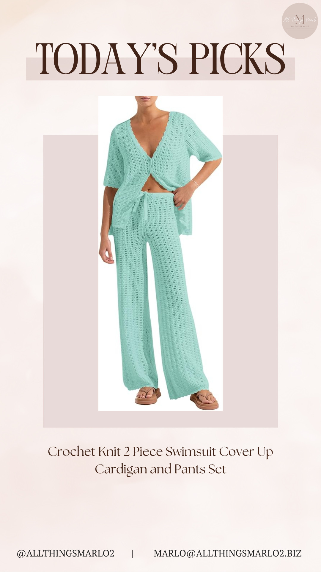 Crochet Knit 2 Piece Swimsuit Cover Up Cardigan and Pants Set 

 #LTKSeasonal #LTKWorkwear #LTKTravel