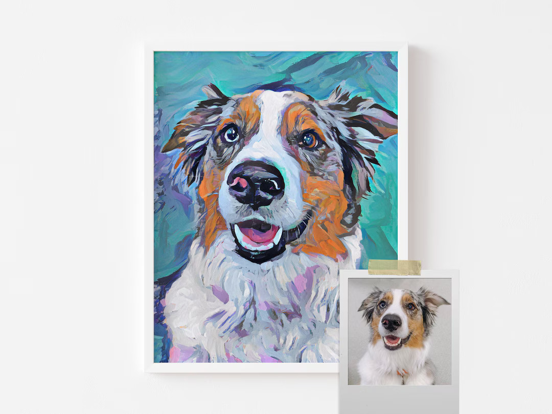 Custom Pet Portrait Portrait From Photo Commision - Etsy | Etsy (US)