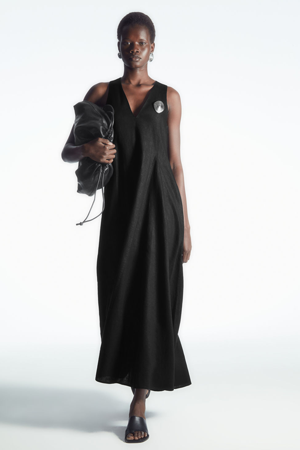 VOLUMINOUS V-NECK MAXI DRESS | COS UK