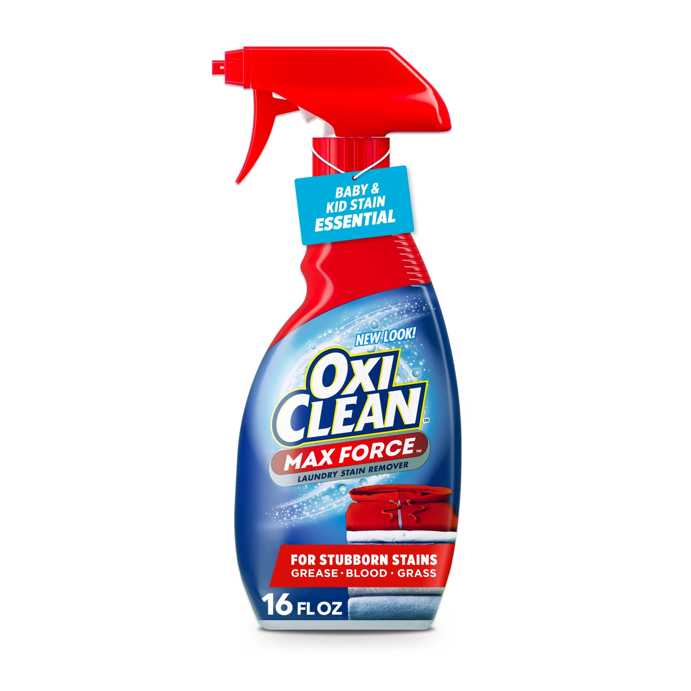 OxiClean Max Force Laundry Stain Remover Spray, Gentle Color-Safe Stain Treater, 16 fl oz | Walmart (US)