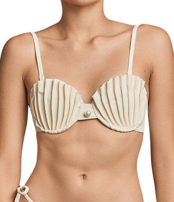 La Joya Shell Underwire Bikini Swim Top & Cheeky Coverage Side Tie Swim Bottom | Dillard's
