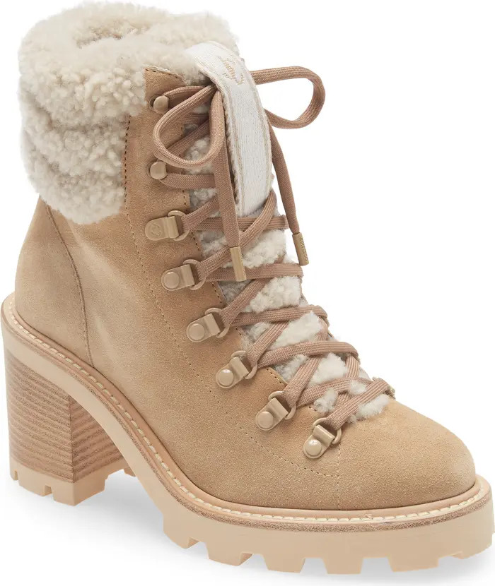 Jimmy Choo Eshe Genuine Shearling Trim Hiking Boot | Nordstrom | Nordstrom