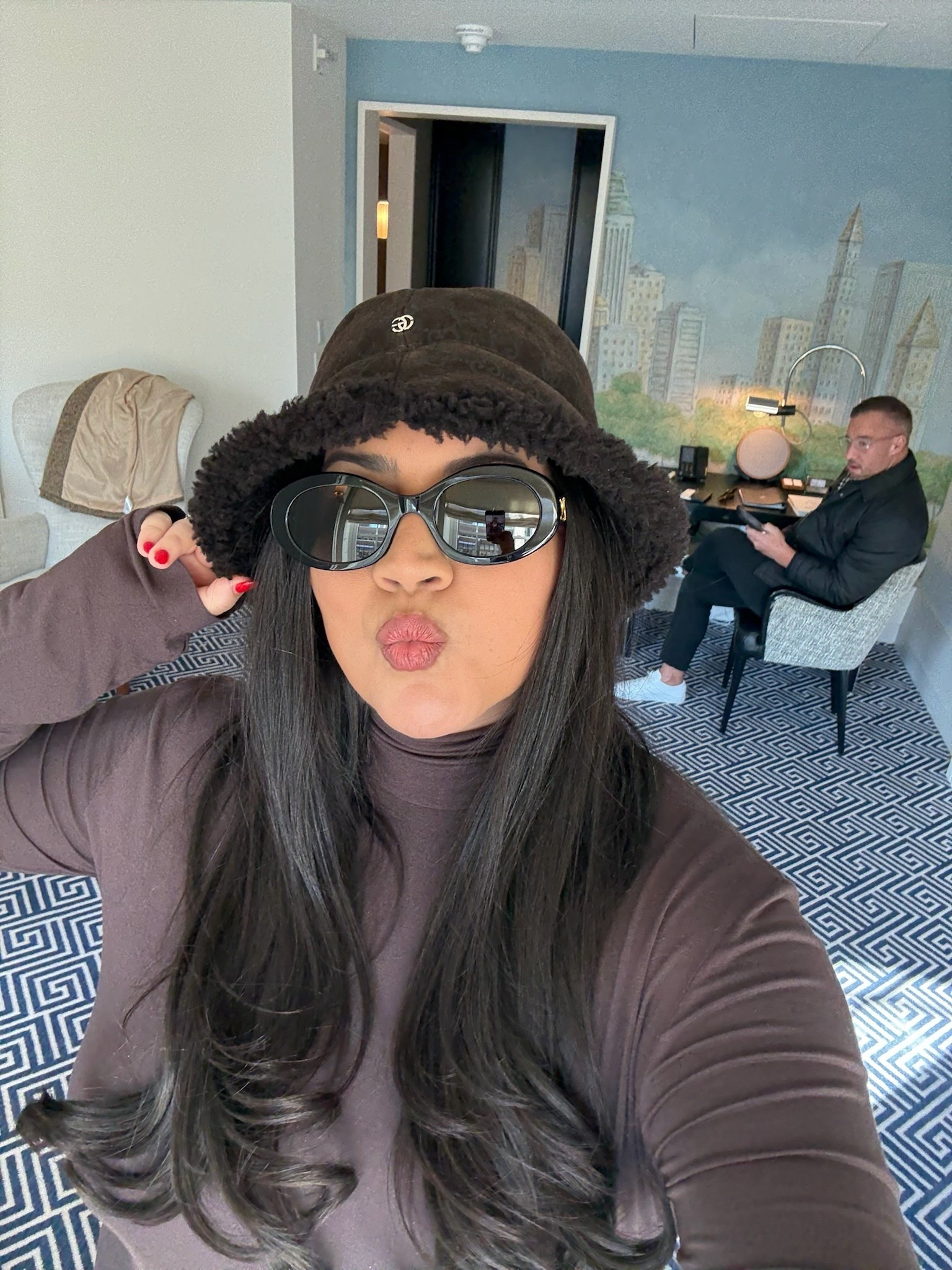 Loved this chocolate brown coordinating outfit that kept me so warm walking around NYC 

#LTKdayinmylife #LTKHoliday #LTKootd