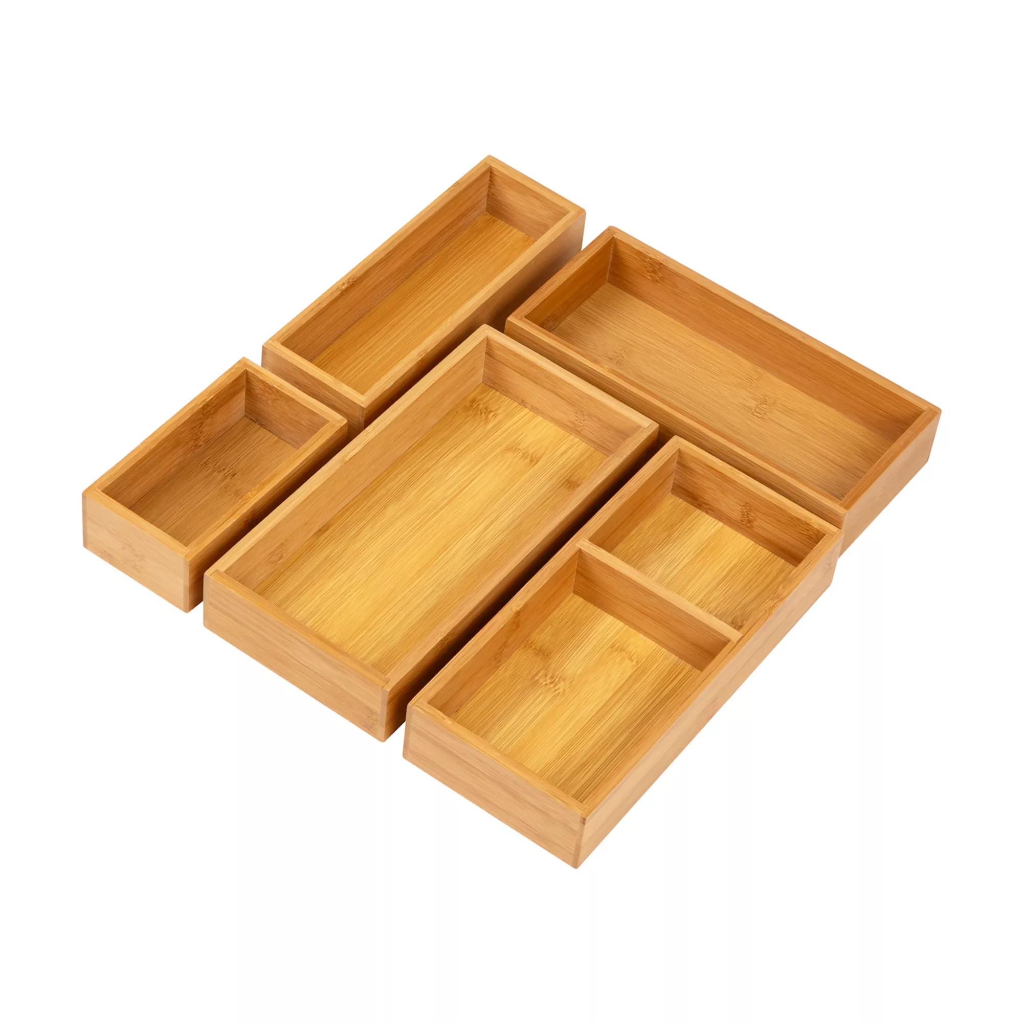 Mind Reader 5-pc. Bamboo Drawer Organizer Set | Kohl's