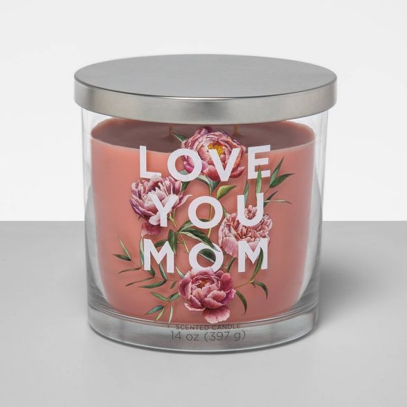 14oz Mother's Day Decal Glass Jar 2-Wick Candle - Opalhouse™ | Target