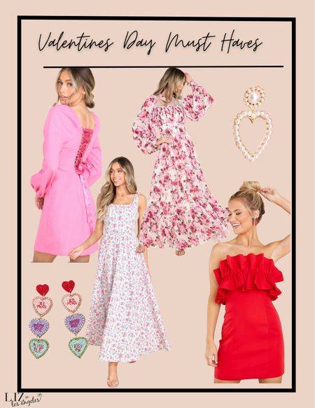 These dresses and accessories are perfect for a Valentine’s Day date outfit or a date night outfit.  I love a feminine dress with a floral pattern for a winter dress this year 

#LTKstyletip #LTKSeasonal #LTKFind
