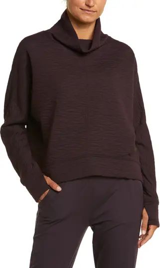 Carey Quilted Funnel Neck Pullover | Nordstrom