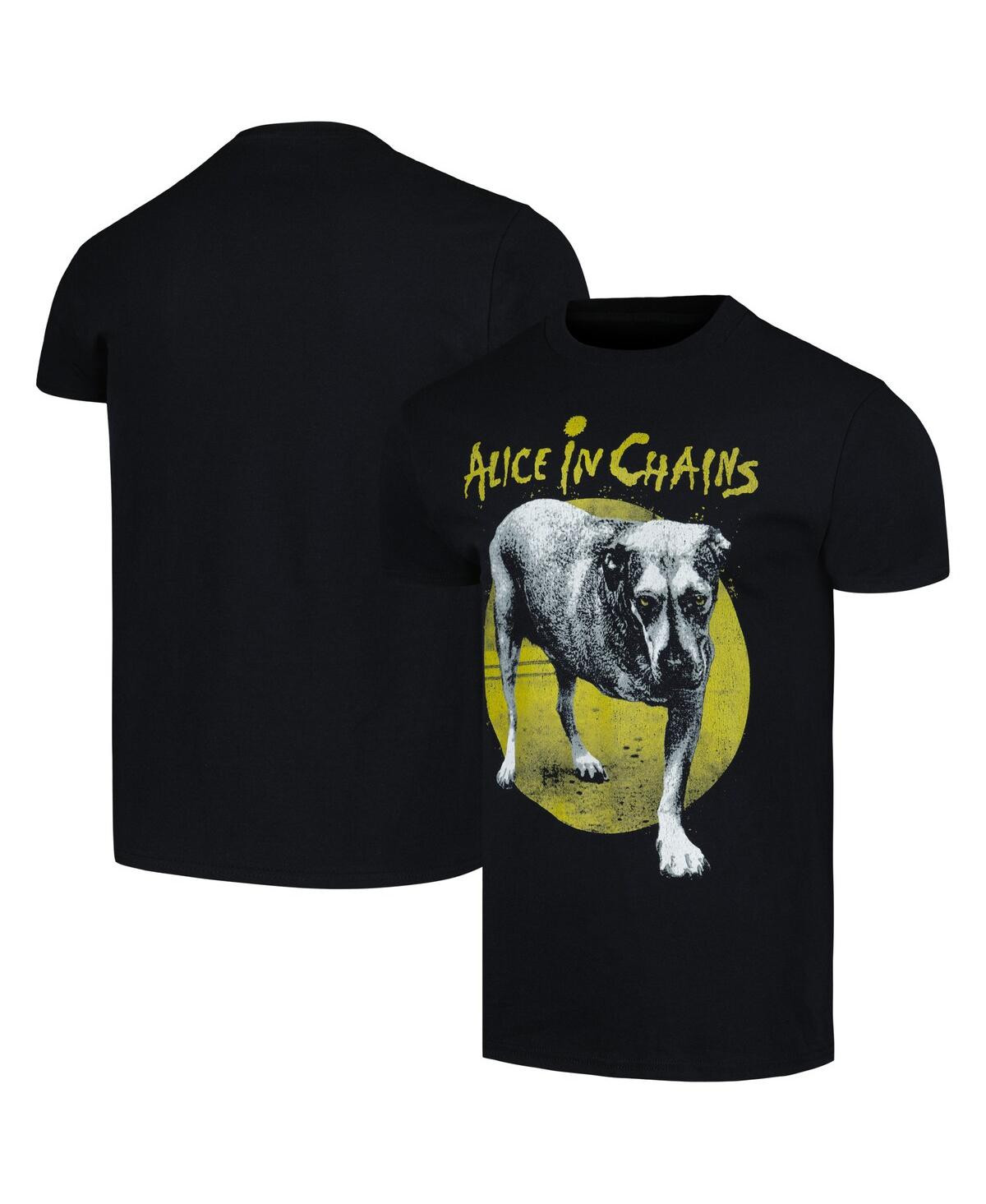 Men's Black Alice in Chains Dog T-shirt - Black | Macy's