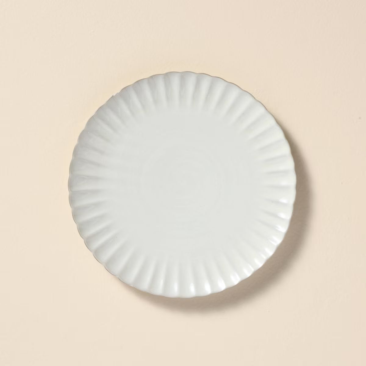 8.3" Scalloped Edge Stoneware Salad Plate Cream - Hearth & Hand™ with Magnolia | Target