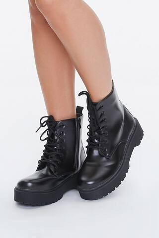 Lug-Sole Combat Boots | Forever 21 (US)