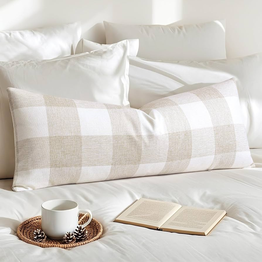 Artscope Buffalo Check Plaid Lumbar Throw Pillow Cover Farmhouse Decorative Rectangular Pillowcas... | Amazon (US)