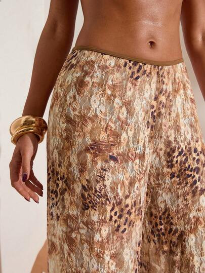 Opulessa Women's All-Over Print Casual Vacation Cover-Up Pants, Carnival, Vacation, Vacations Wom... | SHEIN