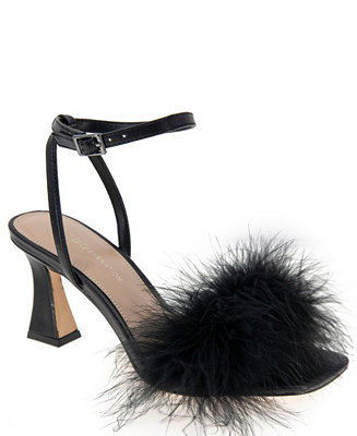 Women's Relby Feathered High-Heel Two-Piece Dress Sandals | Macy's