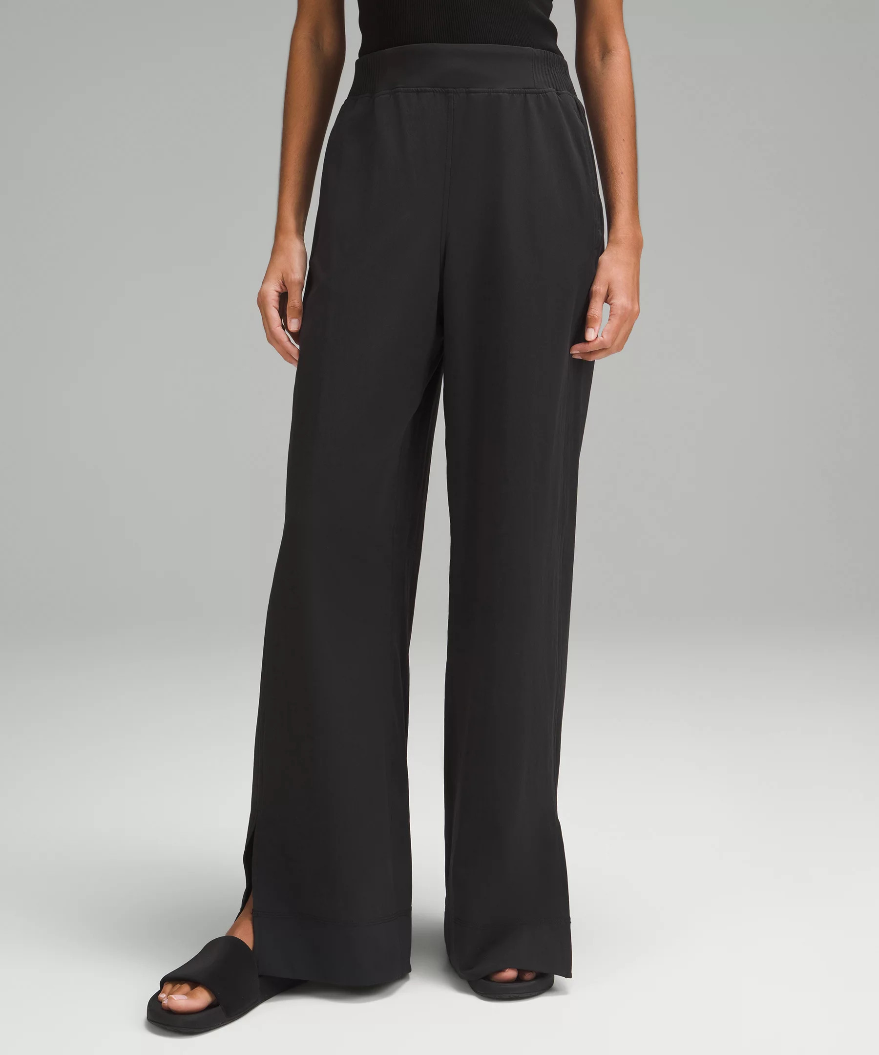 Stretch Woven Wide-Leg High-Rise Pant | Lululemon (US)
