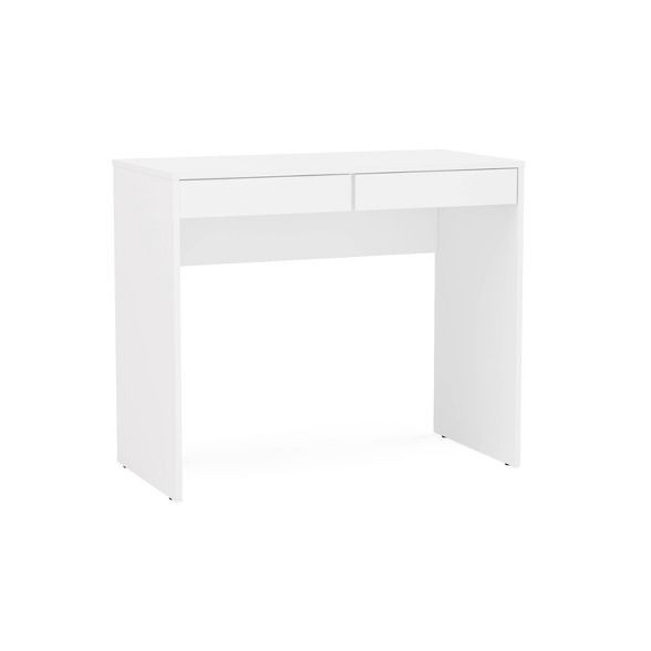 Crimson 2 Drawer Compact Student Desk White - Chique | Target