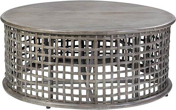 East at Main Open Weave coffee table, Grey | Amazon (US)