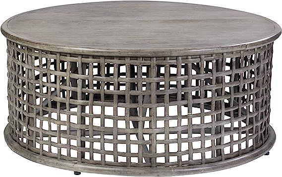 East at Main Open Weave coffee table, Grey | Amazon (US)