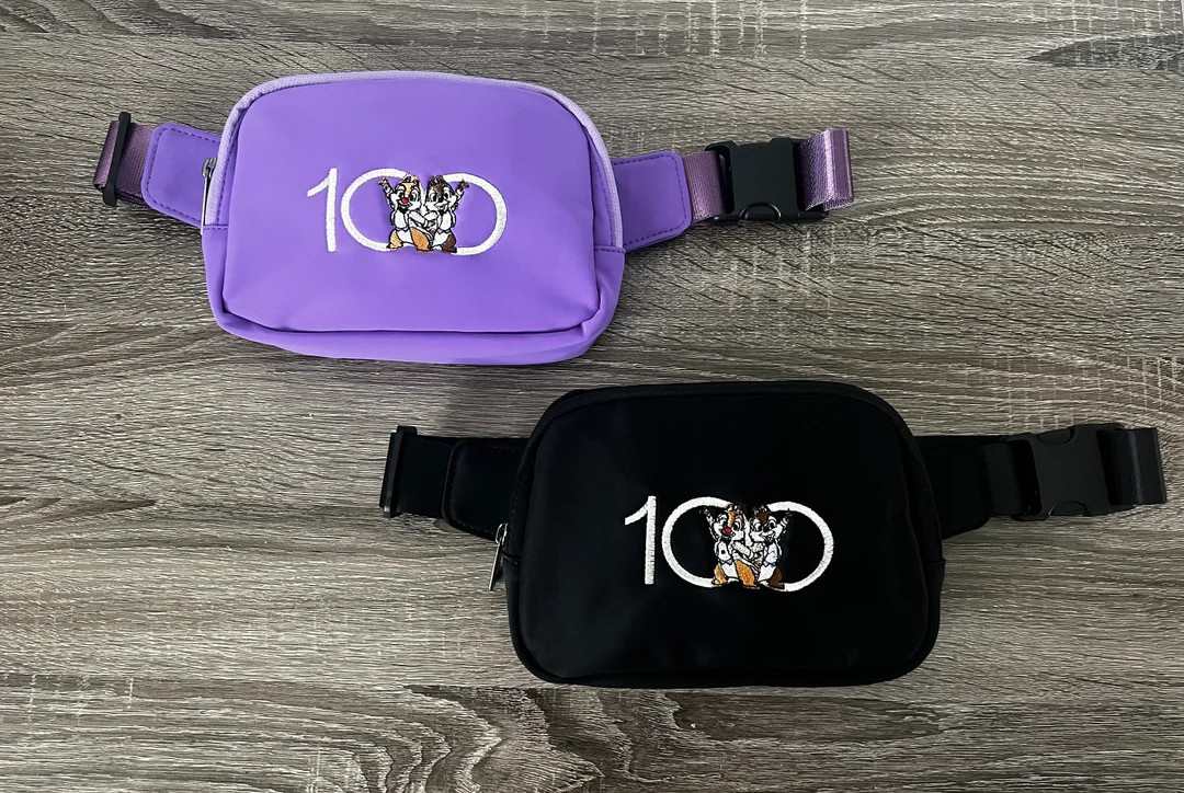 Disney 100th Anniversary Chip and Dale Embroidered Fanny Pack | Etsy (US)