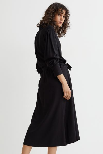 Tie Belt Shirt Dress | Dress | Dresses | Winter Dress | Winter Dresses | Winter Outfit |  | H&M (US + CA)