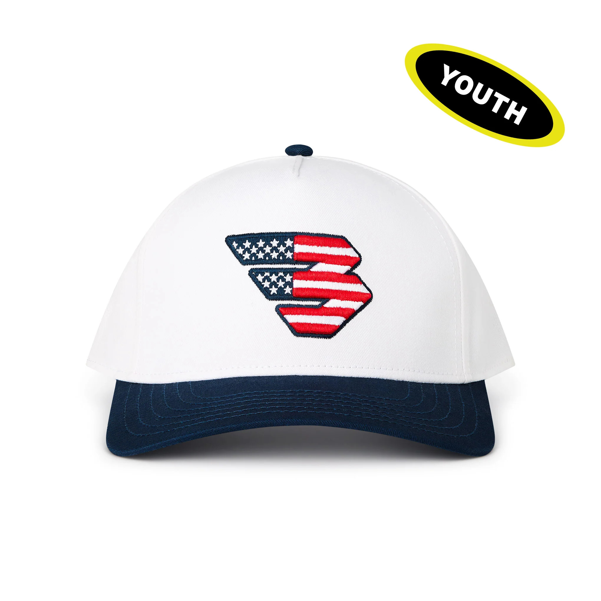 Youth Cap - Patriotic Flying B - Navy | BURLEBO