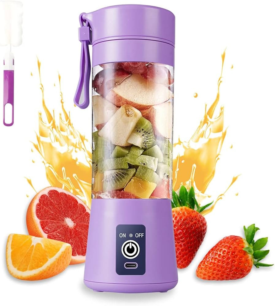 Portable Blender Cup,Electric USB Juicer Blender,Mini Blender Portable Blender For Shakes and Smo... | Amazon (US)
