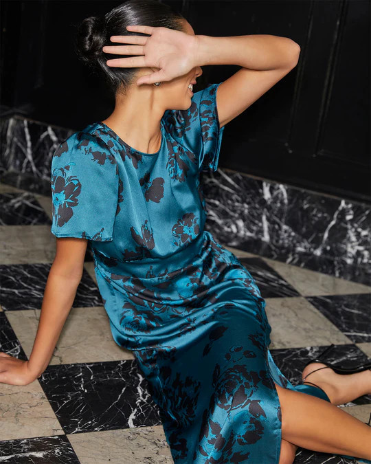 Dixon Short Sleeve Floral Maxi Dress | VICI