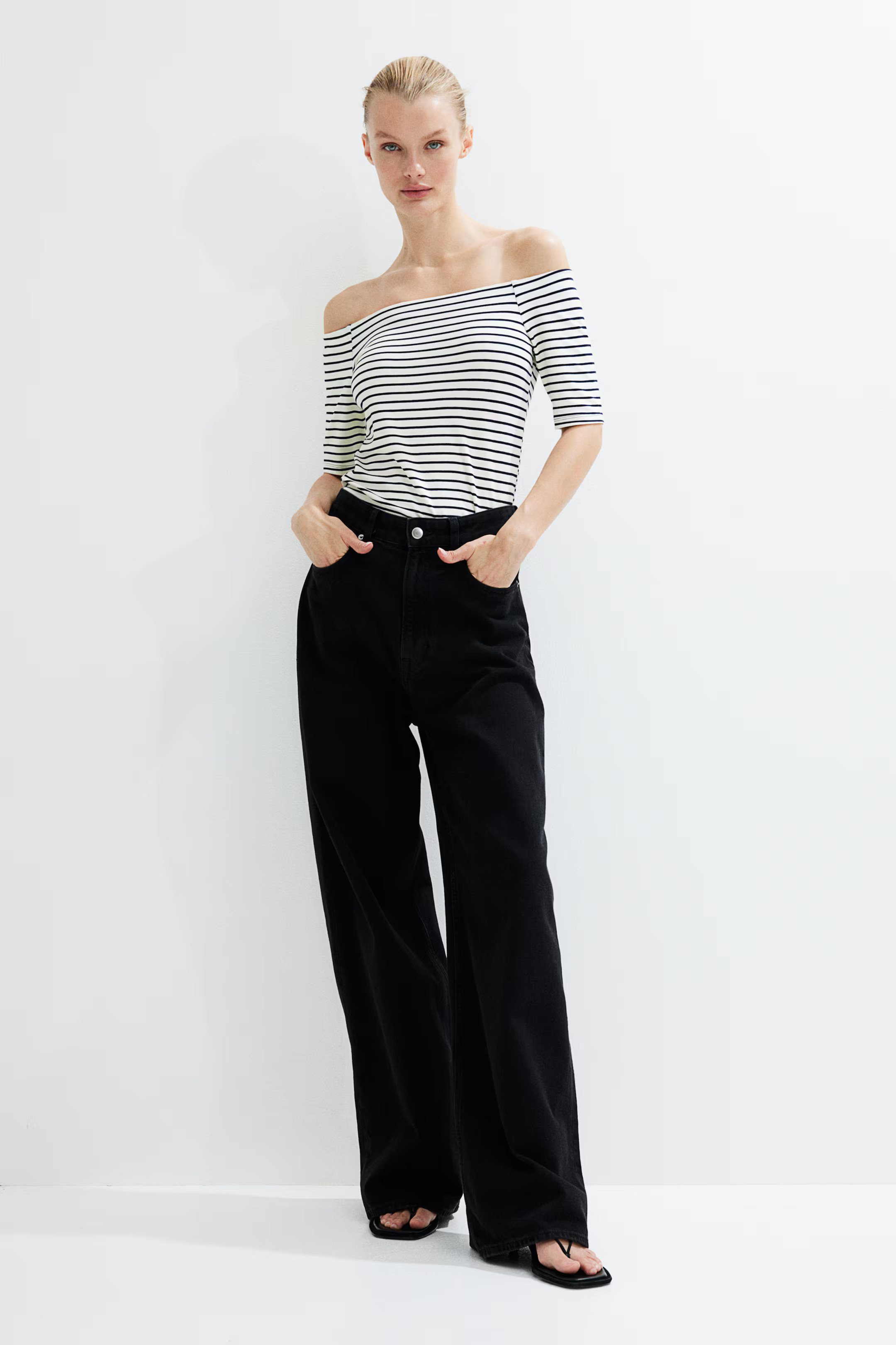Off-the-shoulder Jersey Top | H&M (US + CA)