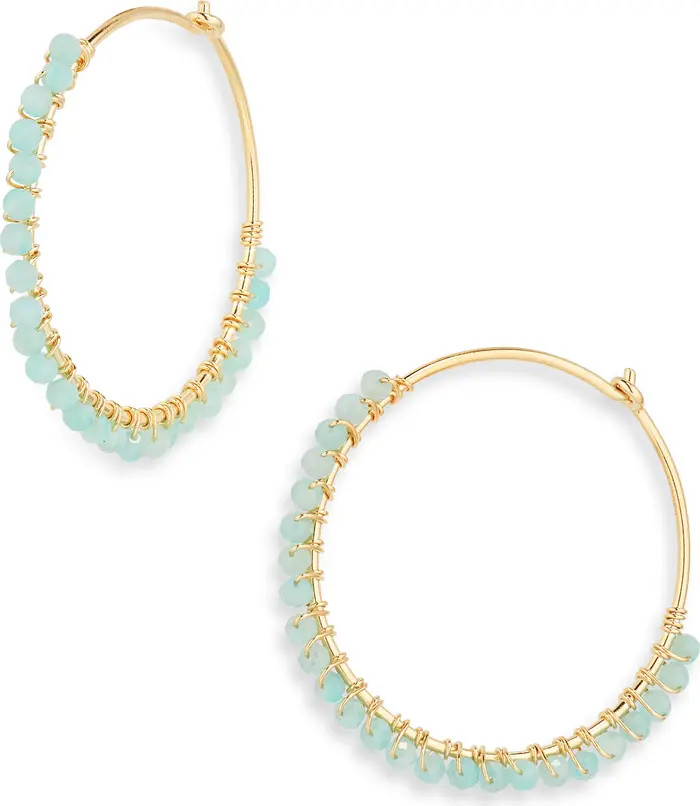Beaded Hoop Earrings | Nordstrom Rack
