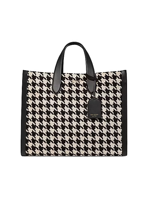 Large Manhattan Houndstooth Tote | Saks Fifth Avenue