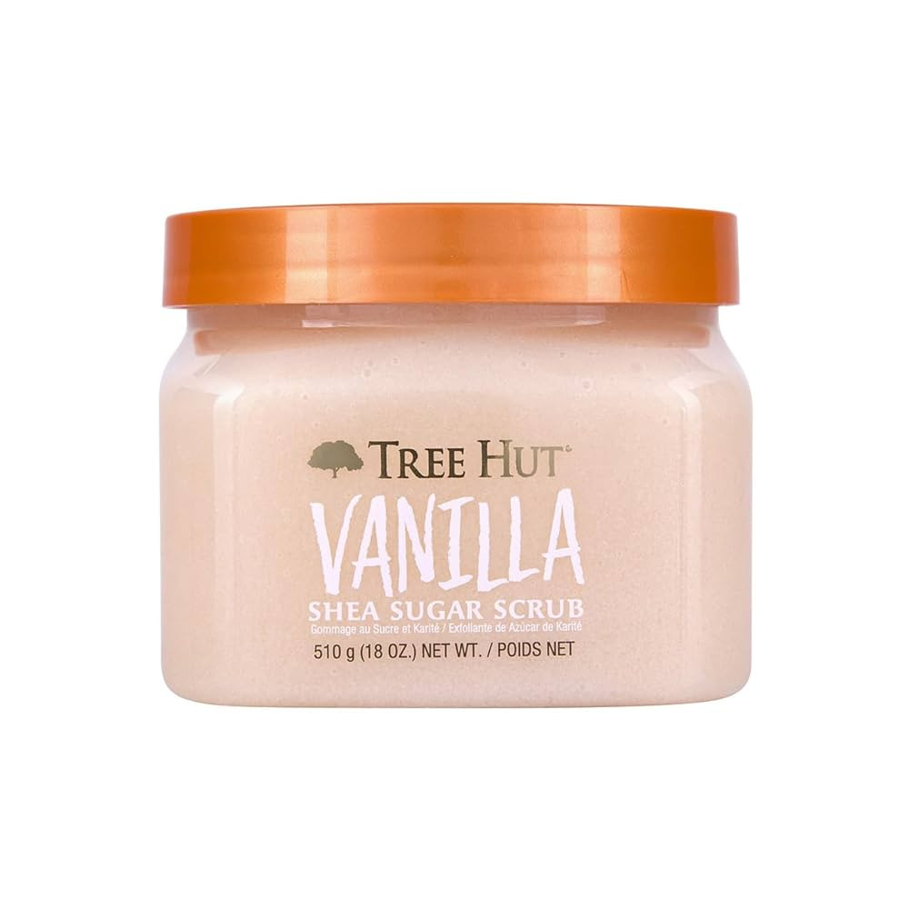 Tree Hut Vanilla Shea Sugar Exfoliating & Hydrating Body Scrub, 18 oz | Amazon (US)