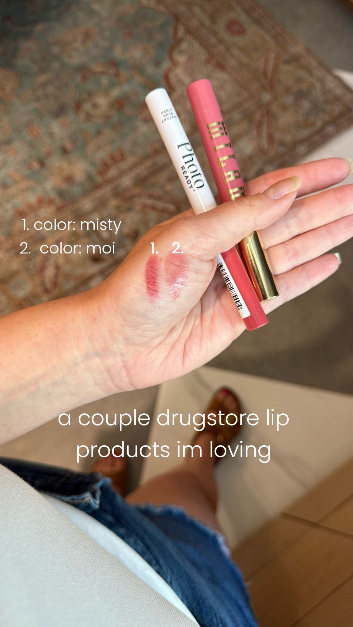lip blur is soft and more matte gives the lips a muted blushed tone. the glossy balm is sheer and moisturizing

#LTKSaleAlert #LTKOver40 #LTKBeauty