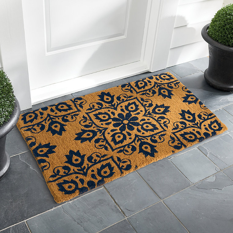 Molly Medallion Coir Door Mat - Grandin Road | Grandin Road