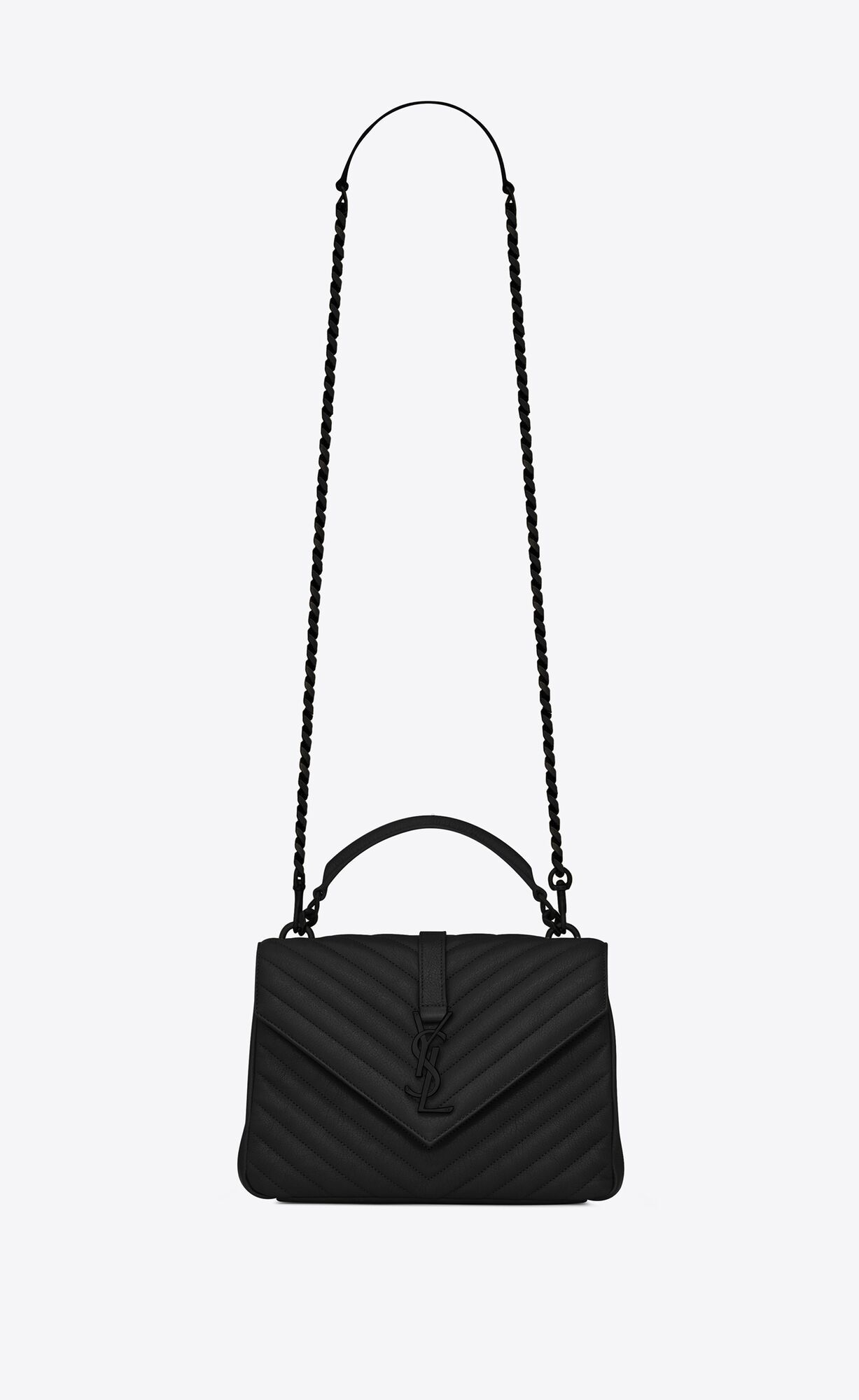 college medium chain bag in quilted leather | Saint Laurent Inc. (Global)