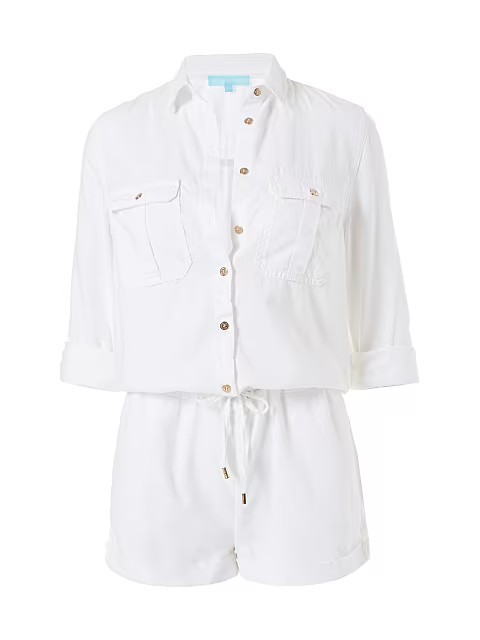 Honour Denim Romper | Saks Fifth Avenue