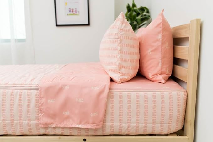 Beddy's Nod & Winks Toddler Size Kids Bedding Set - Twinkle Toes, Pink 3-Piece Set with Zip Mattr... | Amazon (US)