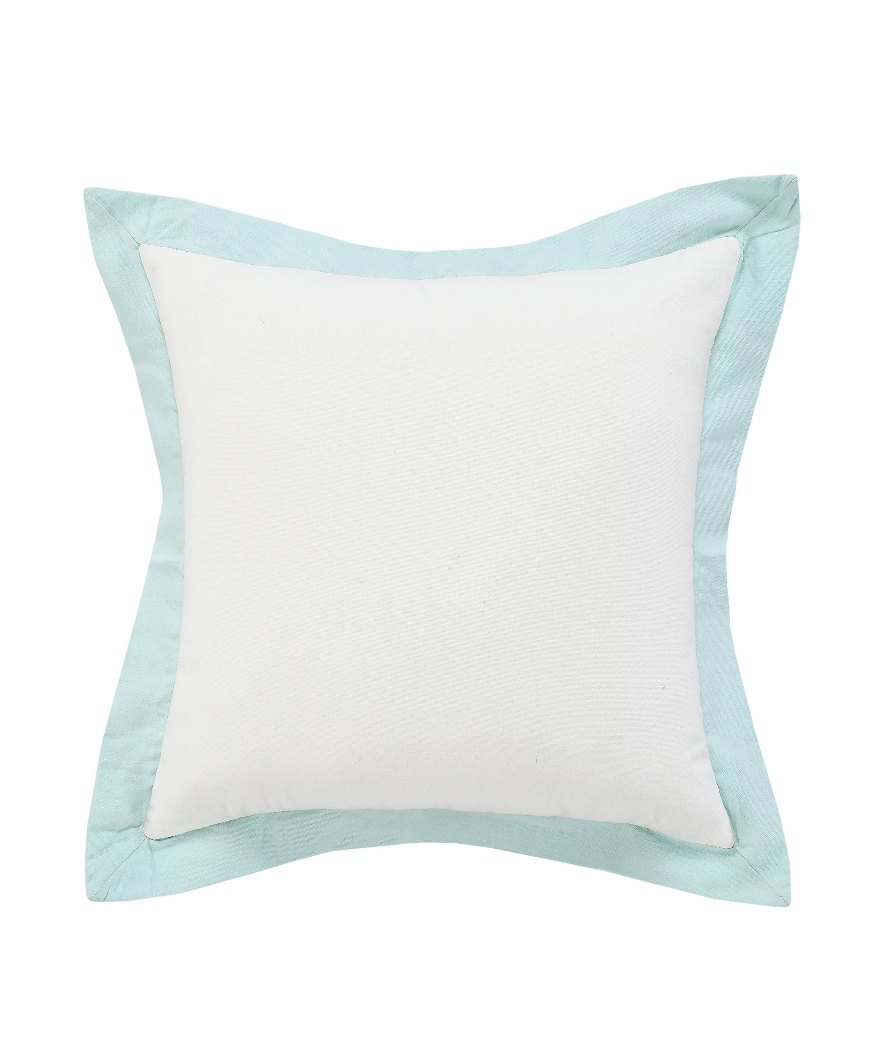 Ox BayOx Bay Border Flange Frame Throw Pillow, White / Icy Blue, 20" Square, Count per Pack 1USD$... | Walmart (US)