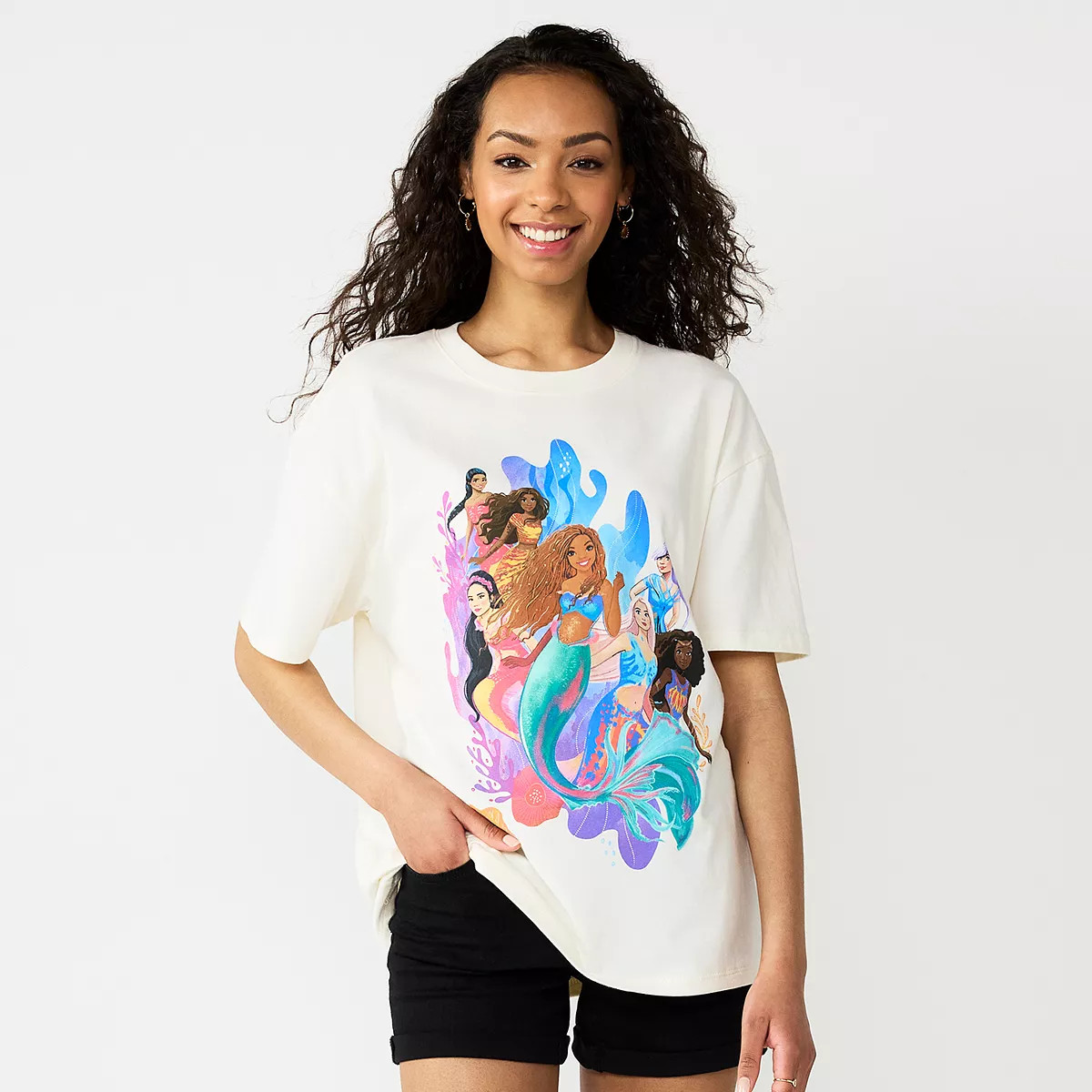 Disney's The Little Mermaid Juniors' Ariel And Her Sisters Graphic Tee | Kohl's
