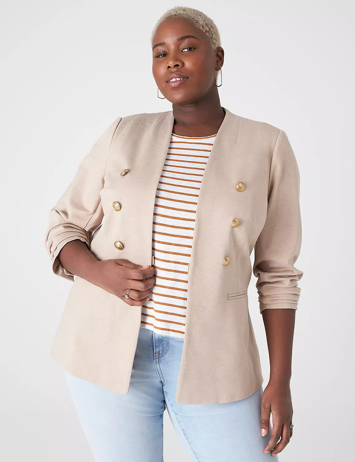 Ponte Bryant Collarless Blazer | LaneBryant | Lane Bryant (US)