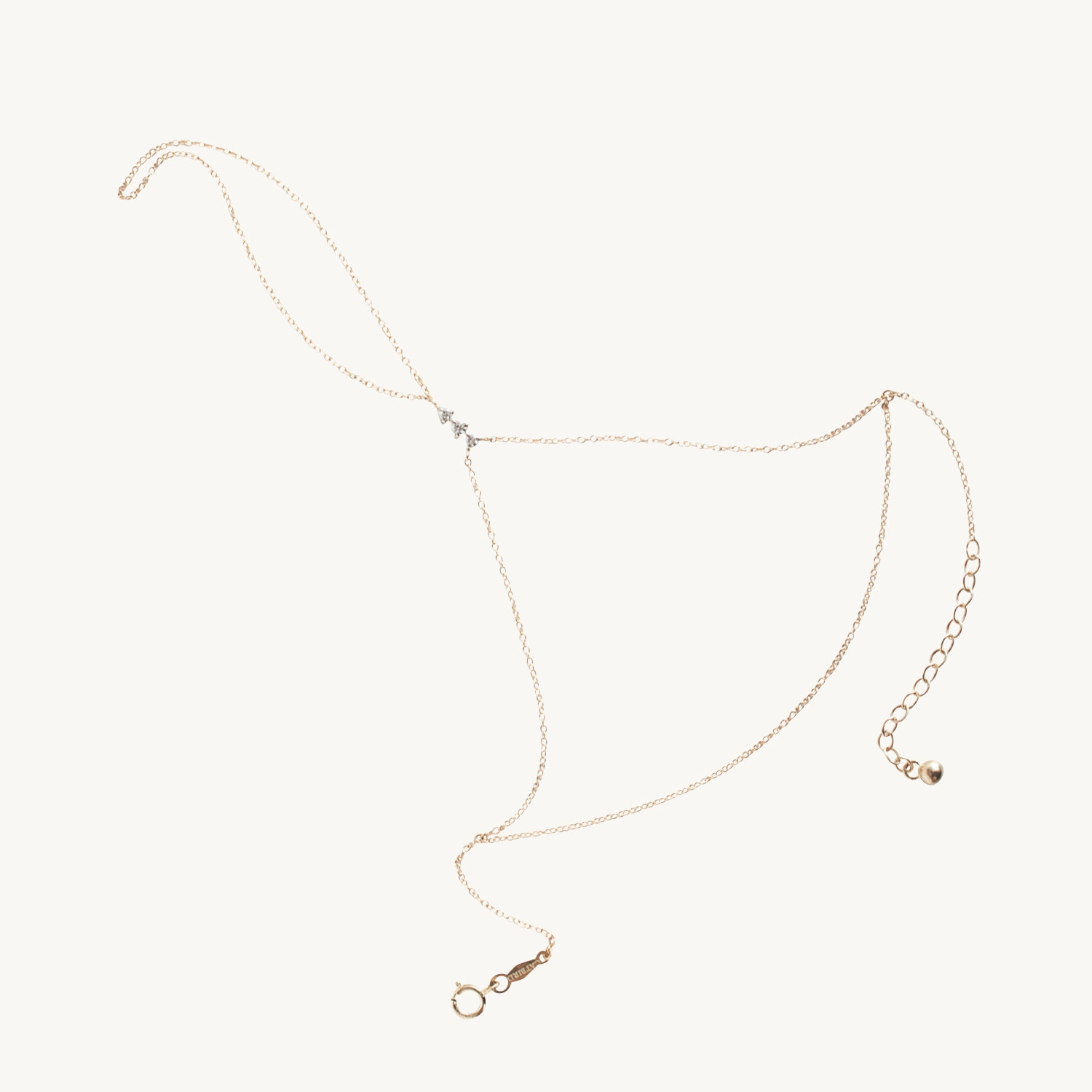 Diamond Kitten Mitten, yellow gold | Catbird