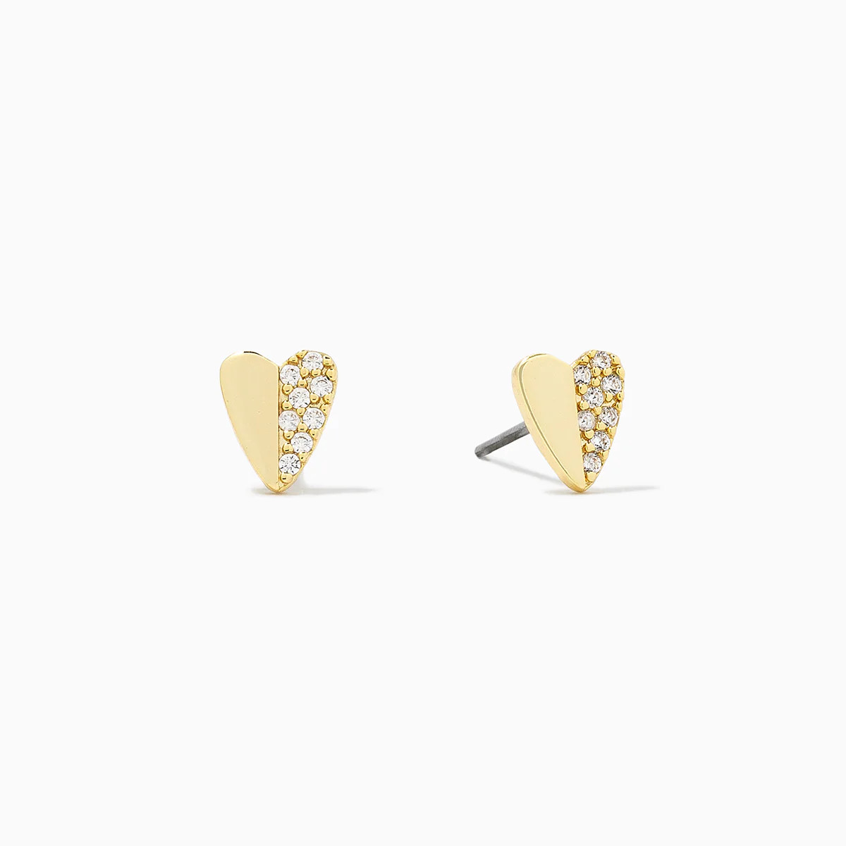 Other Half Heart Stud Earrings | Uncommon James