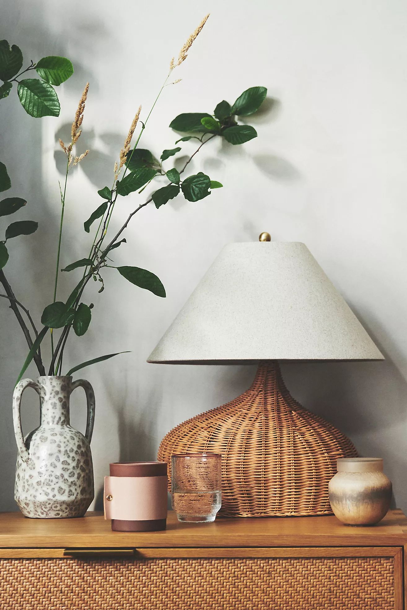 Natural Rattan Table Lamp | Anthropologie (US)