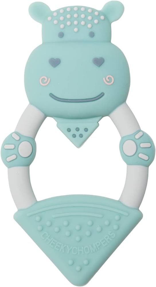 Cheeky Chompers Animal Baby Teether | Teething Toy for Baby, Easy to Hold Teething Ring w/Gel App... | Amazon (US)